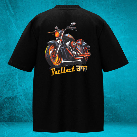 Bullet Raja  | Oversized T-Shirt 240 GSM | Colour Black
